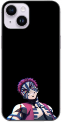 Husa compatibila cu Apple iPhone 15 Silicon Gel Tpu Model Demon Slayer Akaza 