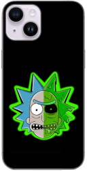 Husa compatibila cu Apple iPhone 15 Silicon Gel Tpu Model Rick And Morty Alien 