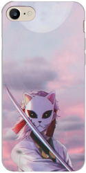 Husa compatibila cu Apple iPhone 7 iPhone 8 iPhone SE 2020 Silicon Gel Tpu Model Demon Slayer Sabito 