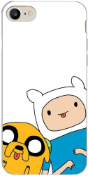 Husa compatibila cu Apple iPhone 7 iPhone 8 iPhone SE 2020 Silicon Gel Tpu Model Finn and Jake Tongues 
