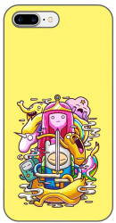 Husa compatibila cu Apple iPhone 7 Plus iPhone 8 Plus Silicon Gel Tpu Model Adventure Time Poster 