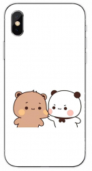 Husa compatibila cu Apple iPhone X Silicon Gel Tpu Model Bubu Dudu Fight 