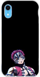 Husa compatibila cu Apple iPhone XR Silicon Gel Tpu Model Demon Slayer Akaza 