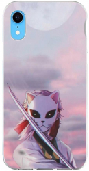 Husa compatibila cu Apple iPhone XR Silicon Gel Tpu Model Demon Slayer Sabito 