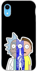 Husa compatibila cu Apple iPhone XR Silicon Gel Tpu Model Rick And Morty Connected 