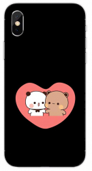 Husa compatibila cu Apple iPhone XS Max Silicon Gel Tpu Model Bubu Dudu In Heart 