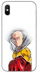 Husa compatibila cu Apple iPhone XS Max Silicon Gel Tpu Model One Punch Man Saitama 
