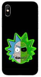 Husa compatibila cu Apple iPhone XS Max Silicon Gel Tpu Model Rick And Morty Alien 