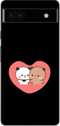 Husa compatibila cu Google Pixel 6A Silicon Gel Tpu Model Bubu Dudu In Heart 
