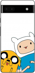 Husa compatibila cu Google Pixel 6A Silicon Gel Tpu Model Finn and Jake Tongues 