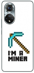 Husa compatibila cu Honor 50 Silicon Gel Tpu Model Minecraft Miner