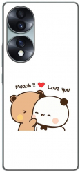 Husa compatibila cu Honor 70 Silicon Gel Tpu Model Bubu Dudu Muaah Love You 