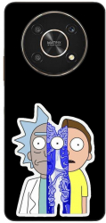 Husa compatibila cu Honor X30 Silicon Gel Tpu Model Rick And Morty Connected 