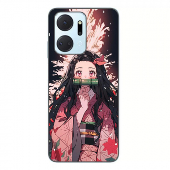 Husa compatibila cu Honor X7a Silicon Gel Tpu Model Demon Slayer Nezuko 