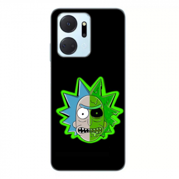 Husa compatibila cu Honor X7a Silicon Gel Tpu Model Rick And Morty Alien 