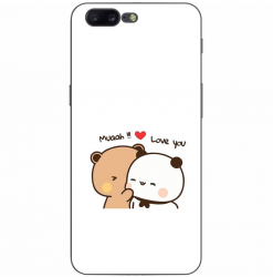 Husa compatibila cu OnePlus 5 Silicon Gel Tpu Model Bubu Dudu Muaah Love You