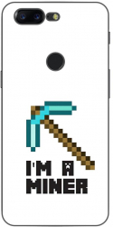 Husa compatibila cu OnePlus 5T Silicon Gel Tpu Model Minecraft Miner