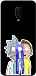 Husa compatibila cu OnePlus 6T Silicon Gel Tpu Model Rick And Morty Connected 