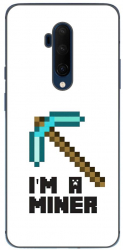 Husa compatibila cu OnePlus 7T Pro Silicon Gel Tpu Model Minecraft Miner 