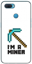 Husa compatibila cu Oppo A12 Silicon Gel Tpu Model Minecraft Miner 
