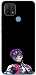 Husa compatibila cu Oppo A15 si A15s Silicon Gel Tpu Model Demon Slayer Akaza