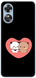 Husa compatibila cu Oppo A17 Silicon Gel Tpu Model Bubu Dudu In Heart