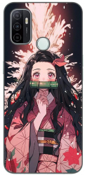 Husa compatibila cu Oppo A53 Silicon Gel Tpu Model Demon Slayer Nezuko 