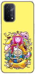 Husa compatibila cu Oppo A54 5G A74 5G Silicon Gel Tpu Model Adventure Time Poster 