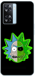 Husa compatibila cu Oppo A57s Silicon Gel Tpu Model Rick And Morty Alien