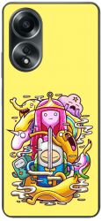 Husa compatibila cu Oppo A58 4G Silicon Gel Tpu Model Adventure Time Poster 