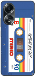 Husa compatibila cu Oppo A58 4G Silicon Gel Tpu Model Caseta Vintage Mix Tape 