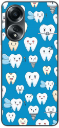 Husa compatibila cu Oppo A58 4G Silicon Gel Tpu Model Dentist Pattern 