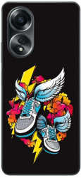 Husa compatibila cu Oppo A58 4G Silicon Gel Tpu Model Fashion Sneakers 