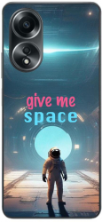 Husa compatibila cu Oppo A58 4G Silicon Gel Tpu Model Give Me Space 