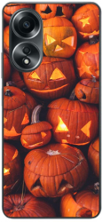 Husa compatibila cu Oppo A58 4G Silicon Gel Tpu Model Halloween Dovleci Luminosi 
