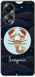 Husa compatibila cu Oppo A58 4G Silicon Gel Tpu Model Horoscop Scorpion 