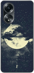 Husa compatibila cu Oppo A58 4G Silicon Gel Tpu Model Moon Climbing 