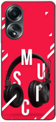 Husa compatibila cu Oppo A58 4G Silicon Gel Tpu Model Music Headphones 