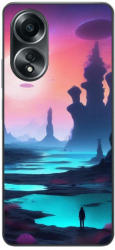Husa compatibila cu Oppo A58 4G Silicon Gel Tpu Model Mystic Planet 