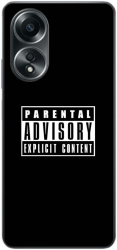 Husa compatibila cu Oppo A58 4G Silicon Gel Tpu Model Parental Advisory 