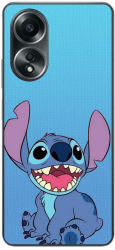 Husa compatibila cu Oppo A58 4G Silicon Gel Tpu Model Stitch Blue 