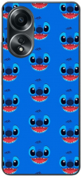 Husa compatibila cu Oppo A58 4G Silicon Gel Tpu Model Stitch Face Pattern 