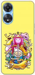 Husa compatibila cu Oppo A78 4G CPH2565 Silicon Gel Tpu Model Adventure Time Poster 