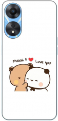 Husa compatibila cu Oppo A78 4G CPH2565 Silicon Gel Tpu Model Bubu Dudu Muaah Love You 