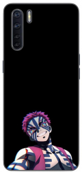 Husa compatibila cu Oppo A91 Silicon Gel Tpu Model Demon Slayer Akaza 