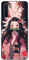 Husa compatibila cu Oppo A91 Silicon Gel Tpu Model Demon Slayer Nezuko 
