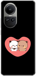 Husa compatibila cu Oppo Reno10 5G Silicon Gel Tpu Model Bubu Dudu In Heart 