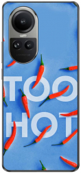 Husa compatibila cu Oppo Reno10 5G Silicon Gel Tpu Model Mesaj Too Hot 