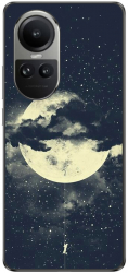 Husa compatibila cu Oppo Reno10 5G Silicon Gel Tpu Model Moon Climbing 