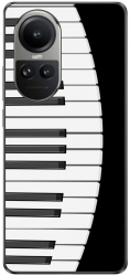 Husa compatibila cu Oppo Reno10 5G Silicon Gel Tpu Model Piano Keys 